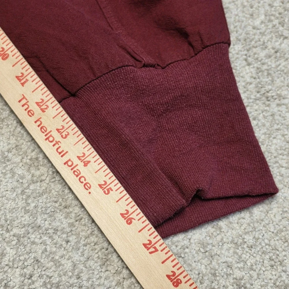 Kidoriman Men's Gelyu Harem Japanese Street Burgundy Red Cotton Jogger Pants 3XL